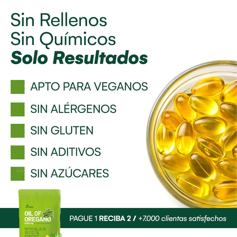Aceite de Oregano Natural™ –  Bienestar Natural y Cuidado Diario (Oferta 2X1)